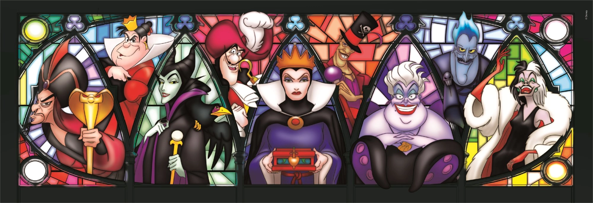 Levně Clementoni panoramatické puzzle Disney padouchové 1000 dílků