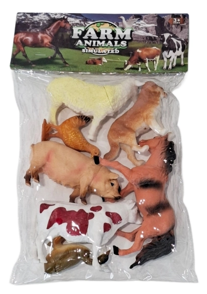 Sada figurek hospodářských zvířat