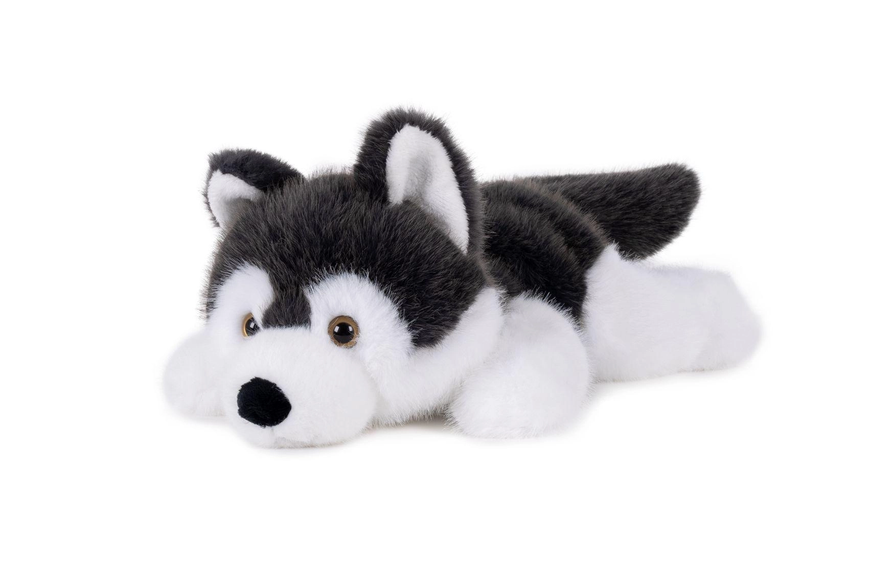 Plyšový husky ležící 30 cm