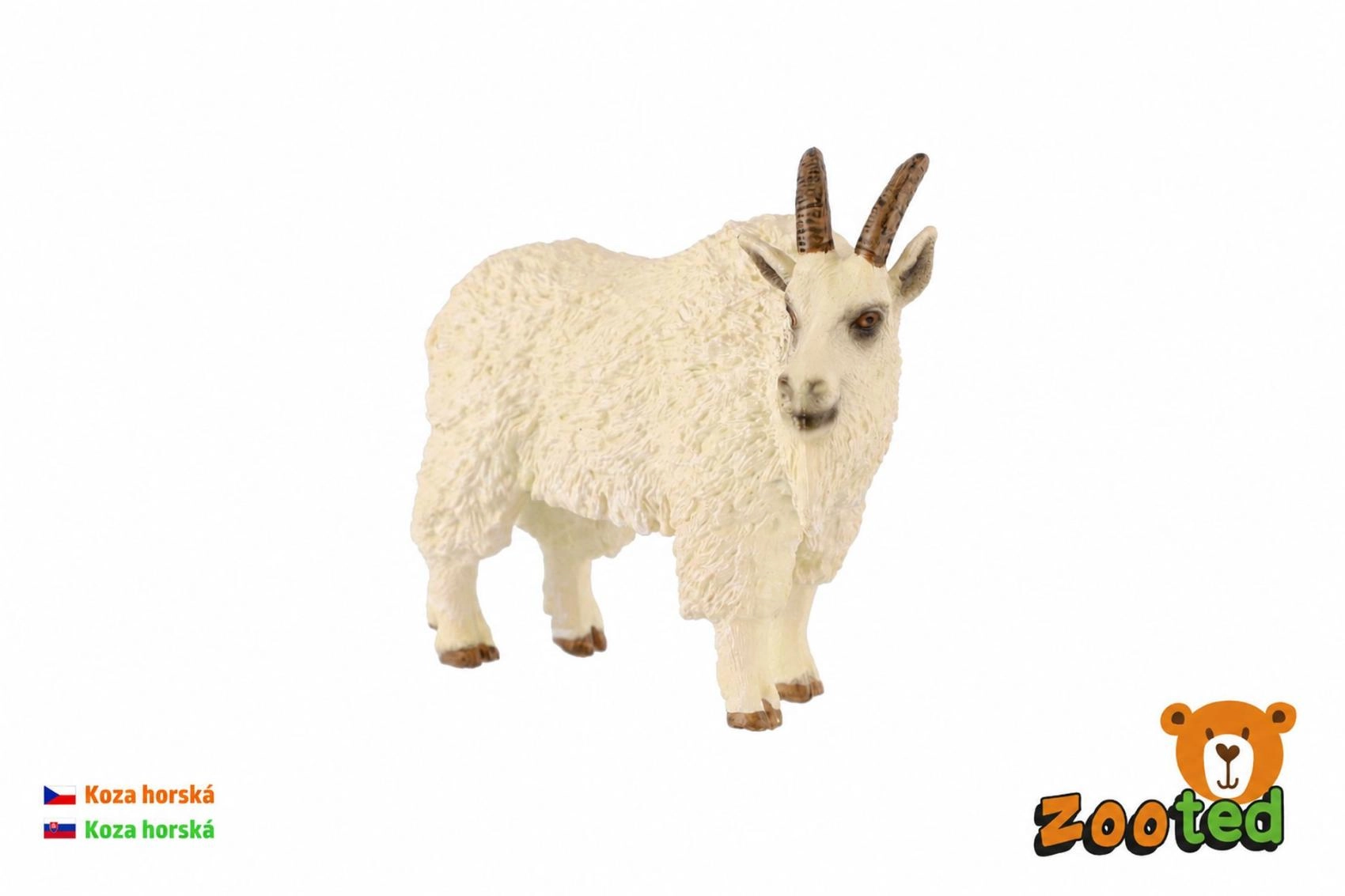 Koza horská plastová figurka 10 cm - 1 kus