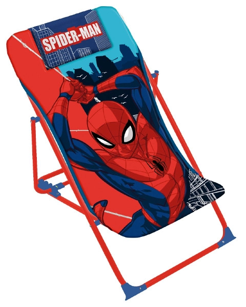 Skládací dětské lehátko SPIDERMAN 66 cm