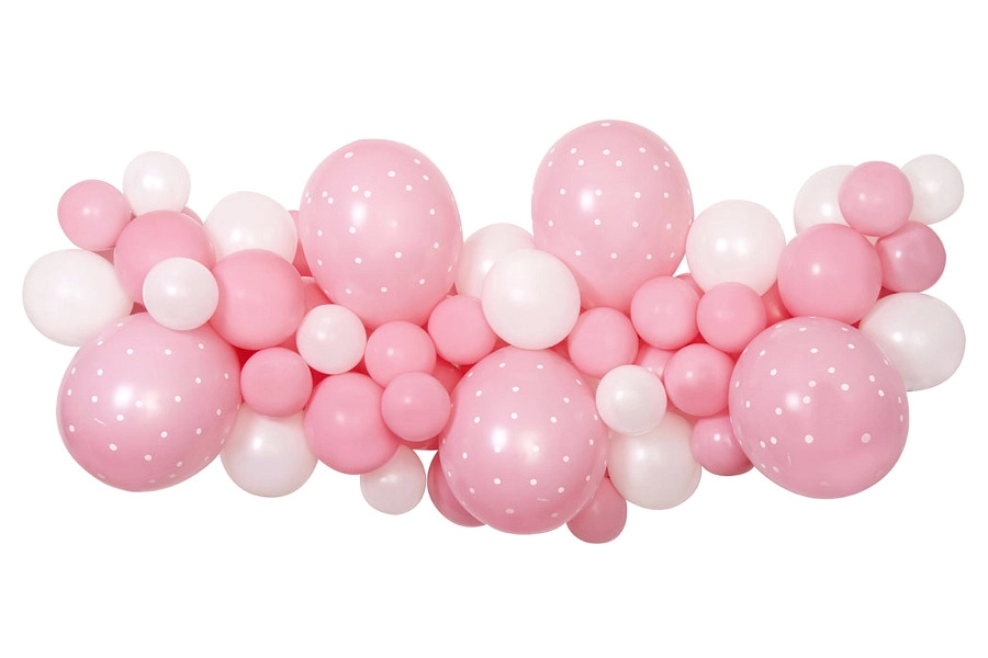 Gemar DIY sada na balónkovou girlandu baby pink