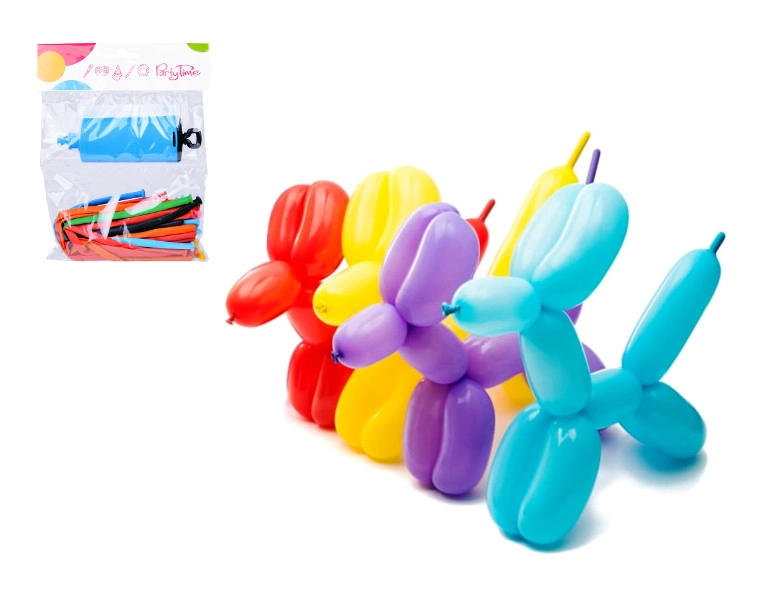 Modelovací balónky s pumpičkou, 20 ks