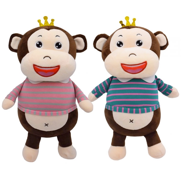 Plyšová opička s korunkou 35 cm