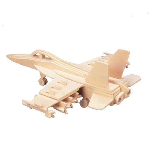 Woodcraft dřevěné 3D puzzle – stíhačka