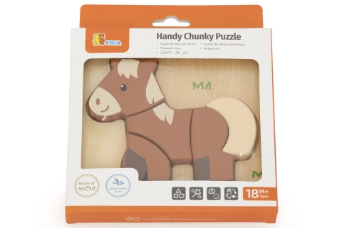 Dřevěné puzzle pro nejmenší – koník
