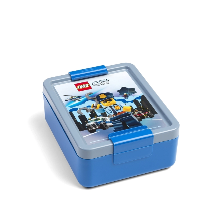 Lego City box na svačinu modrý