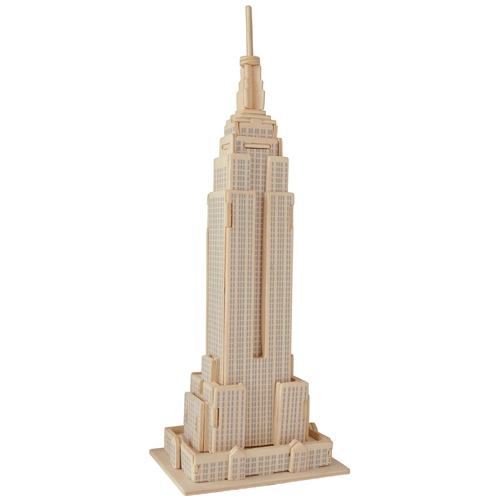 Levně Dřevěné 3D Puzzle Empire State Building