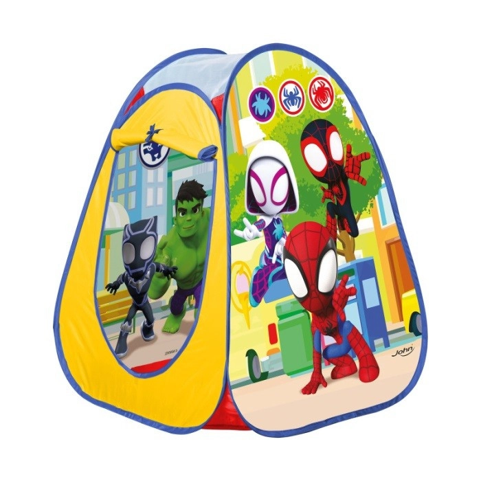 John PopUp hrací stan Spidey & Friends v přenosné tašce