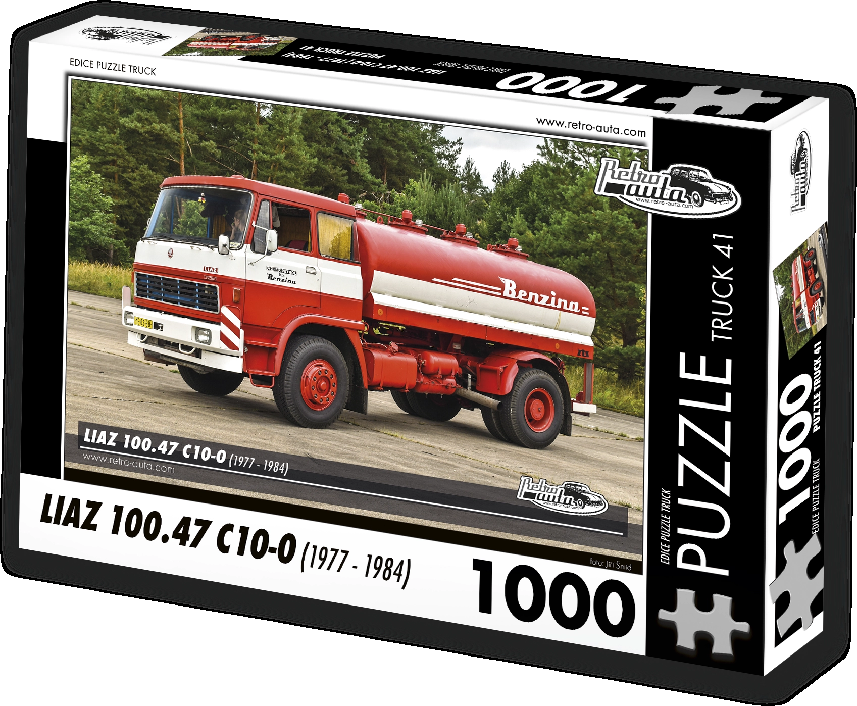 RETRO-AUTA Puzzle TRUCK č.41 Liaz 100.47 C10-0 (1977 - 1984) 1000 dílků