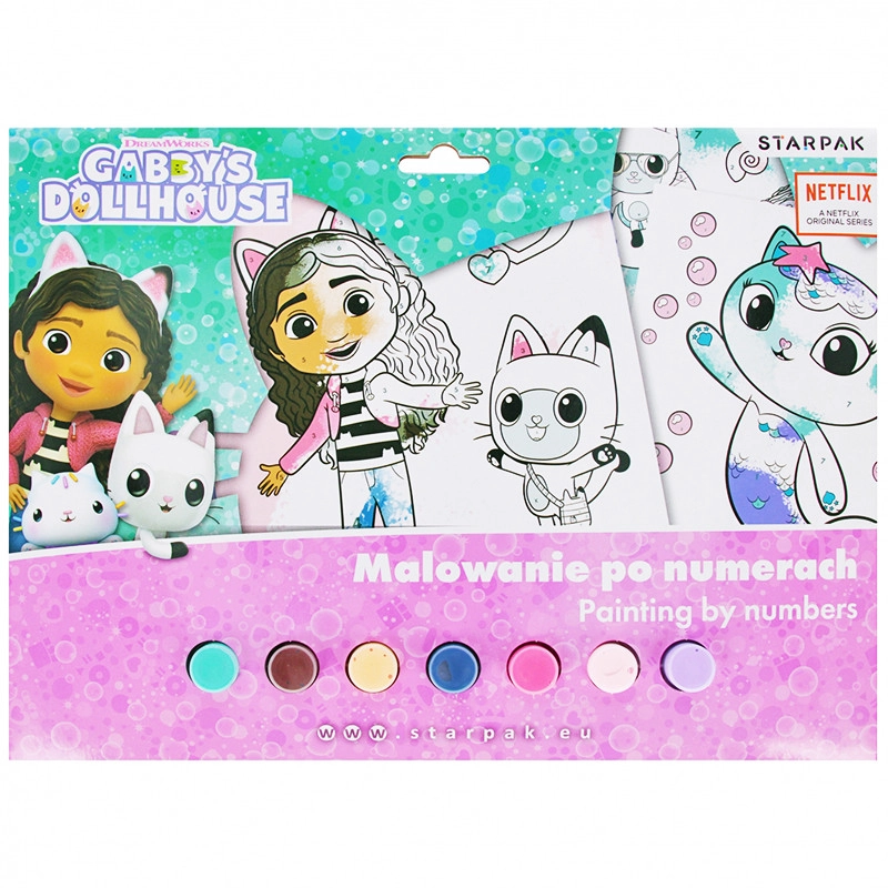 Malování podle čísel Gabby's Dollhouse