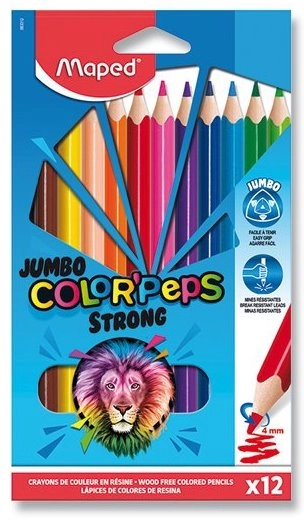 Levně Maped 9863 Color'Peps Strong Jumbo pastelky 12 ks