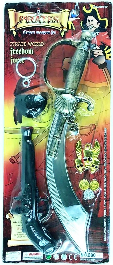 Alltoys pirátská sada šavle bambitka a doplňky