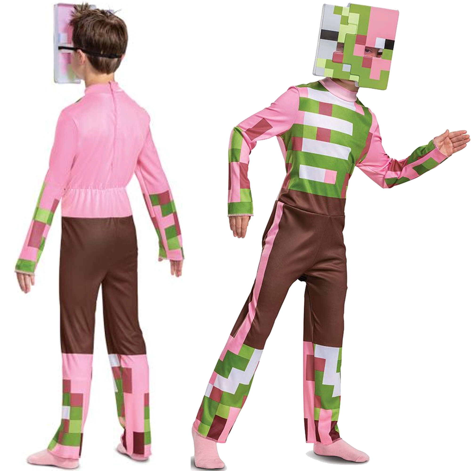 dětský kostým minecraft zombie pigman 110–122 cm (4–6 let)