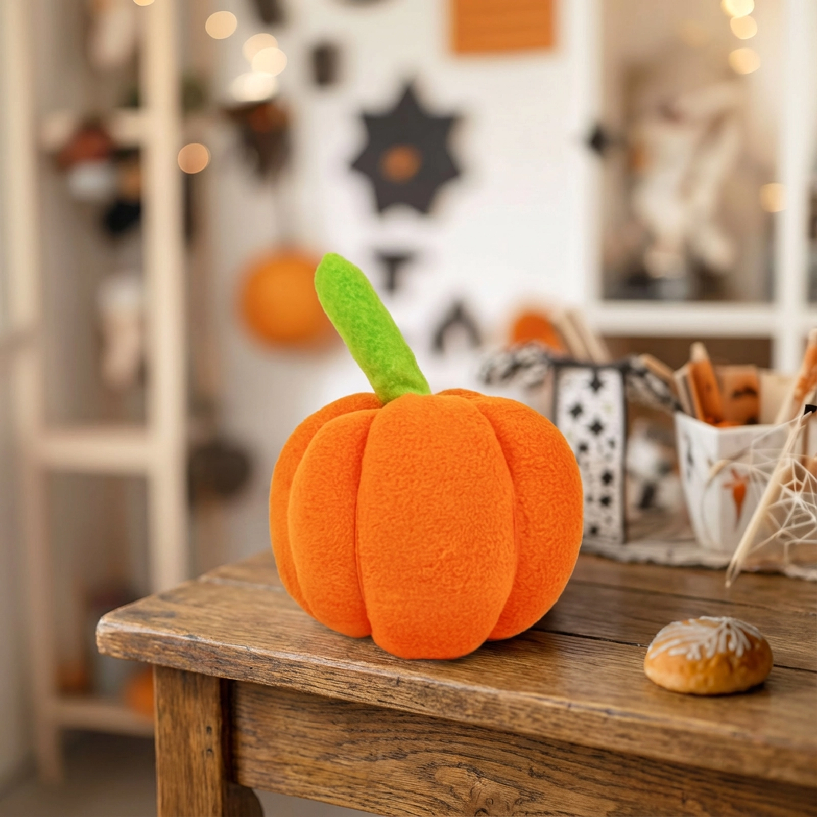 Halloweenská textilní dýně