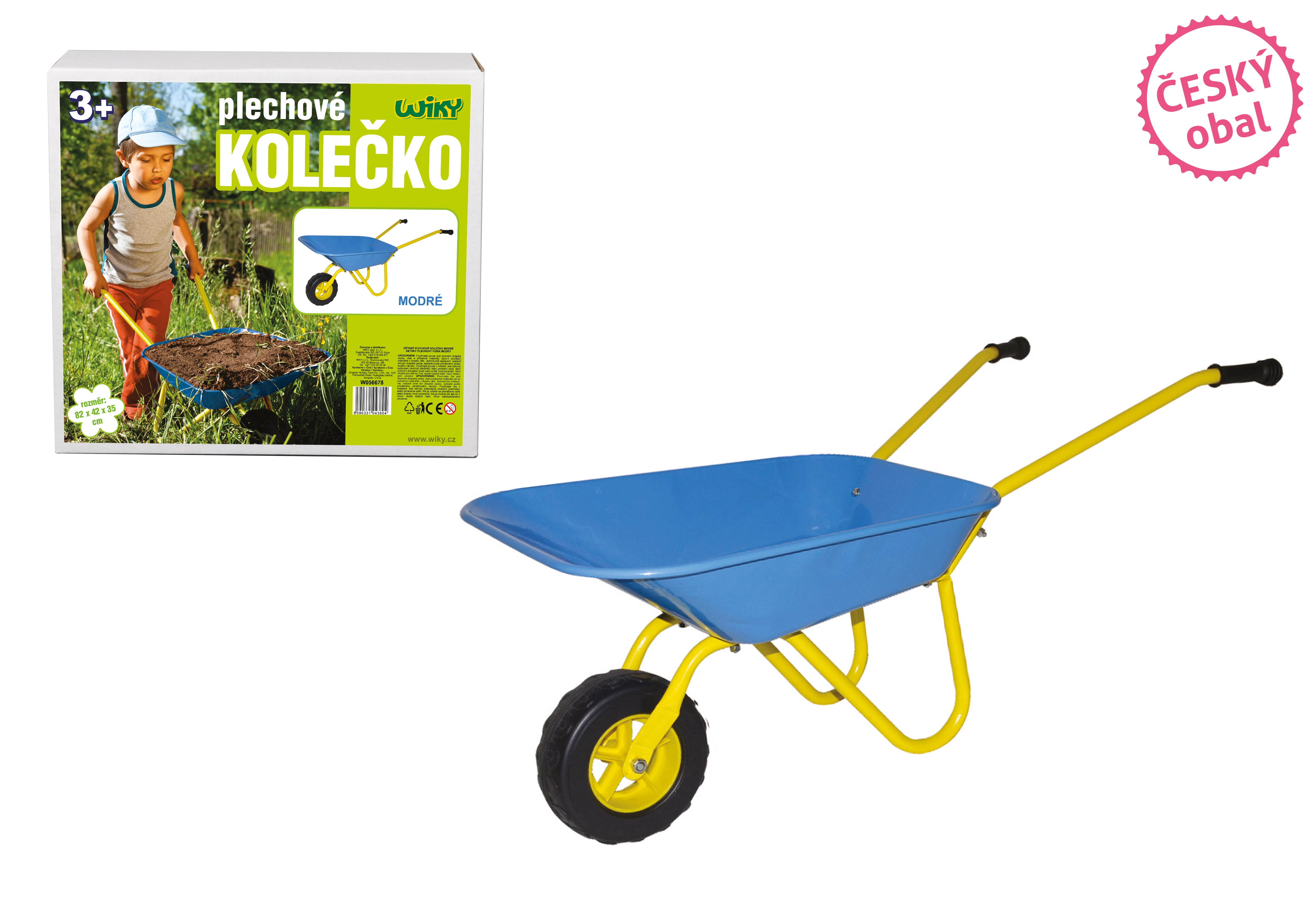 Levně Wiky Plechové kolečko modré