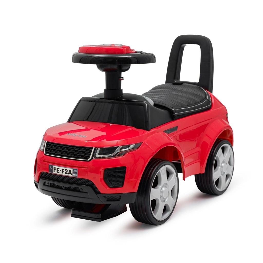 Dětské odrážedlo BABY MIX Prime SUV červené s koženkovým sedlem