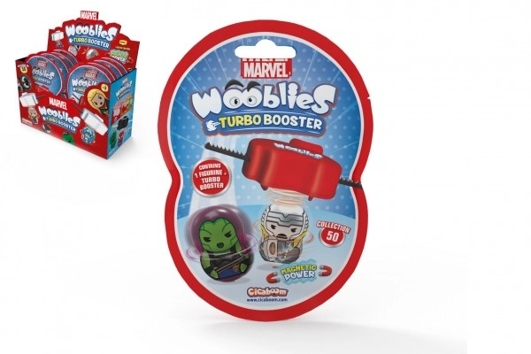 Levně Wooblies Turbo Booster magnetické figurky MARVEL 4 cm – balíček s vystřelovačem