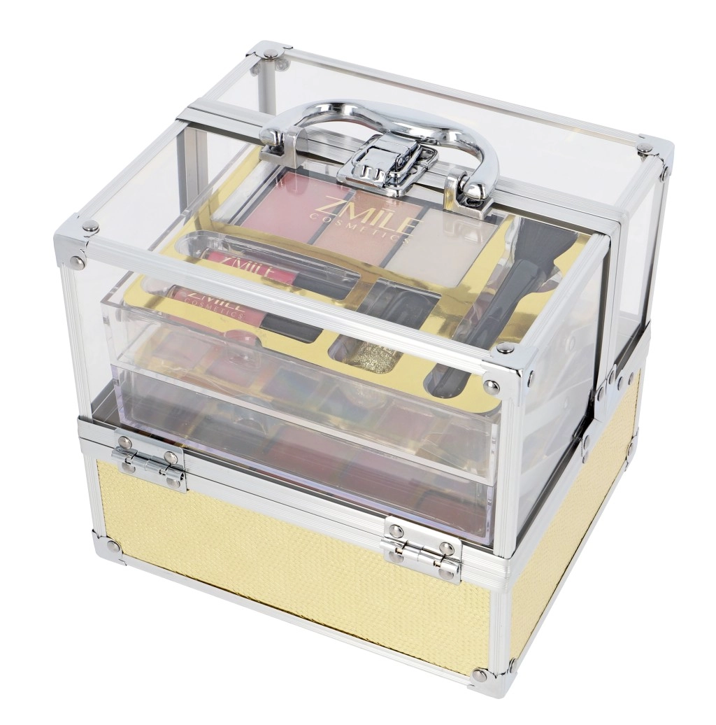 Alltoys Kosmetický kufřík akrylátový zlatý Glam