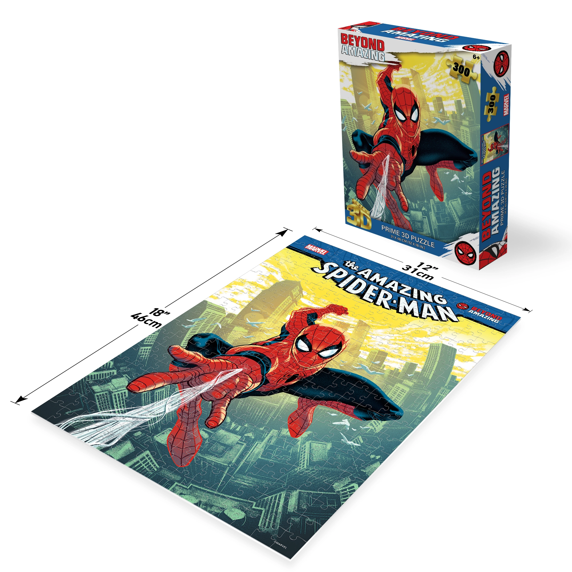 Levně PRIME 3D puzzle Marvel Comics Spider-Man 300 ks
