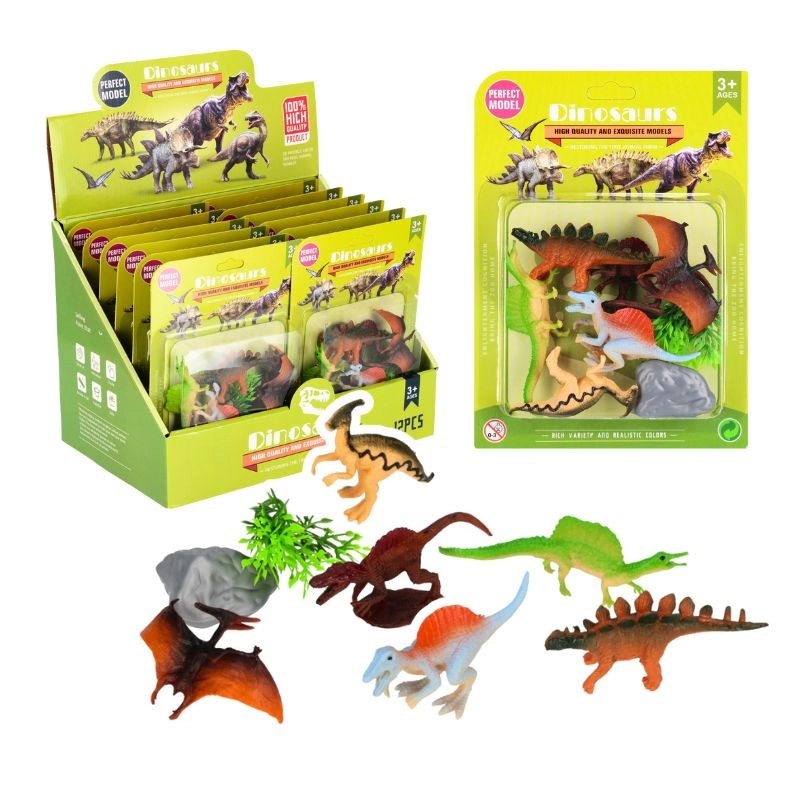 Sada dinosaurů – gumové figurky pro děti od 3 let, mix modelů a barev