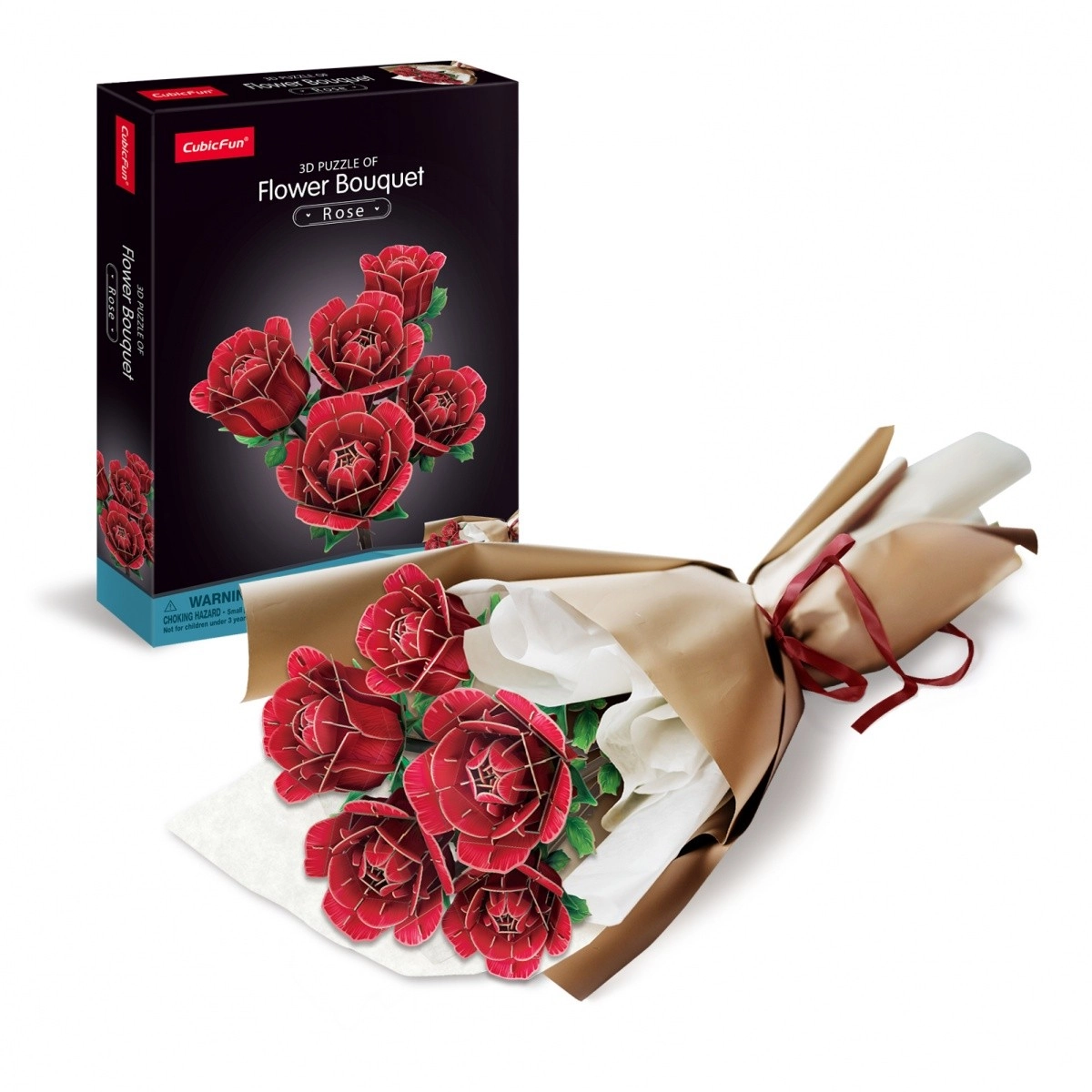 3D puzzle velká kytice růží