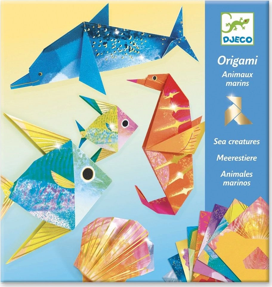 Origami metalické pod vodou