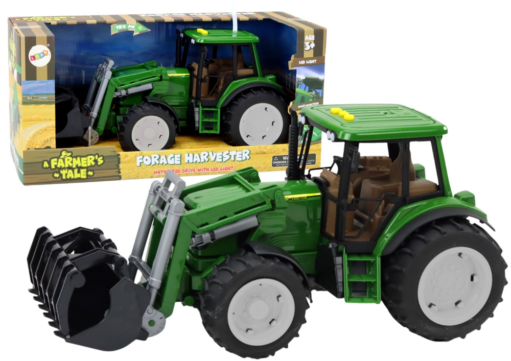 Lean Toys Traktor bagr se zvuky a světly