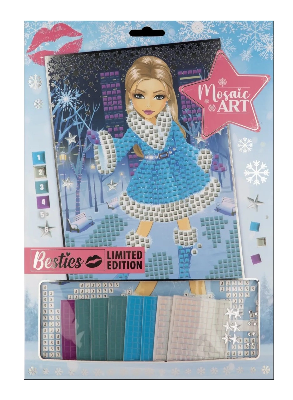 Kreativní mozaika podle čísel A4 – zimní edice