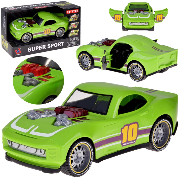 Sportovní závodní autíčko se světly a zvuky, otevírací dveře