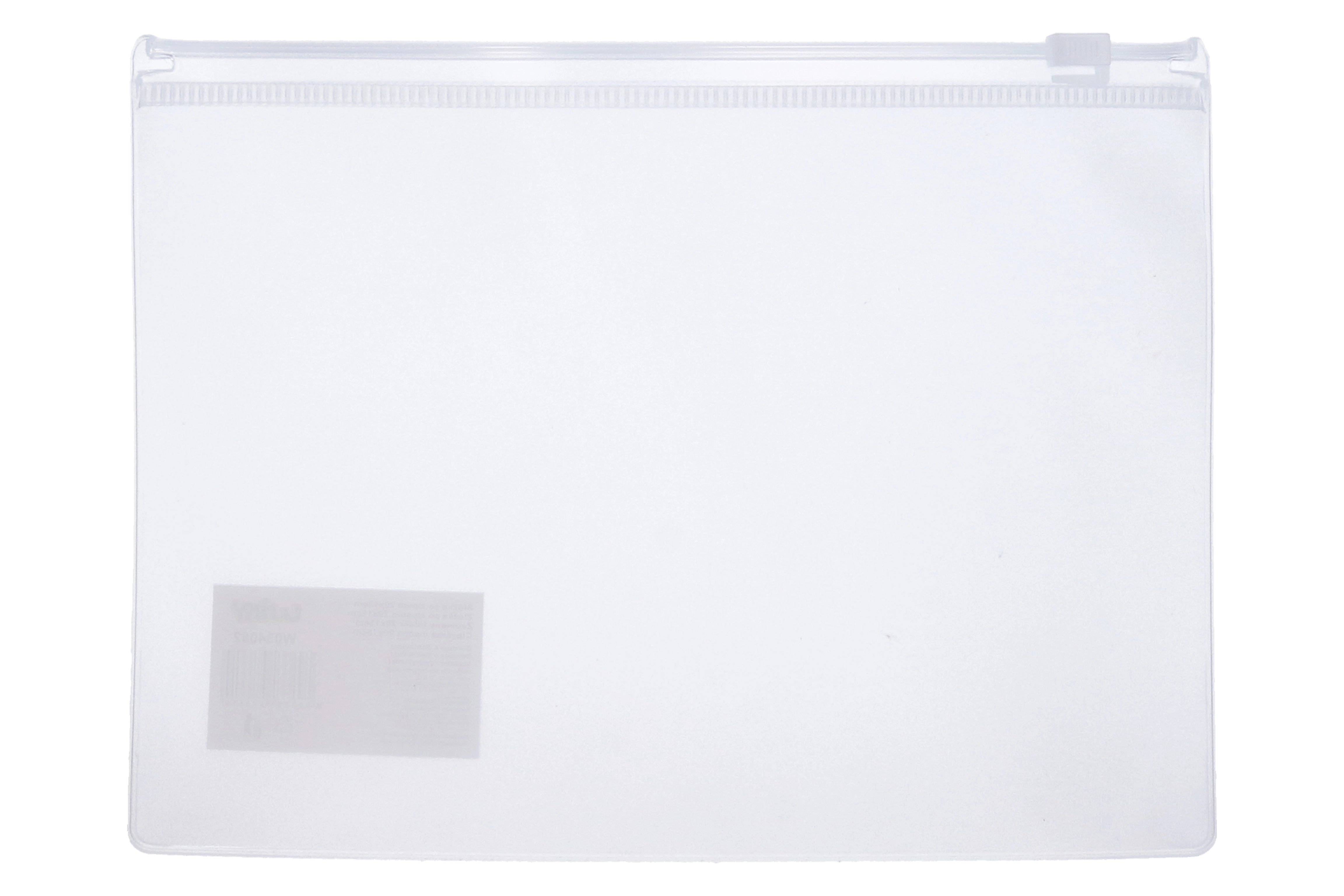 Levně Složka se zipem 33x24 cm - Transparentní