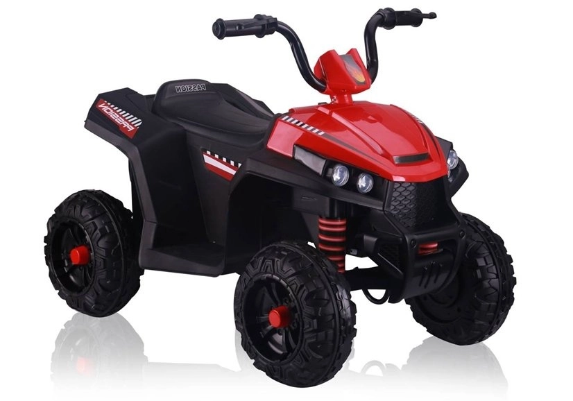 Červený akumulátorový čtyřkolový motocykl S601 EVA
