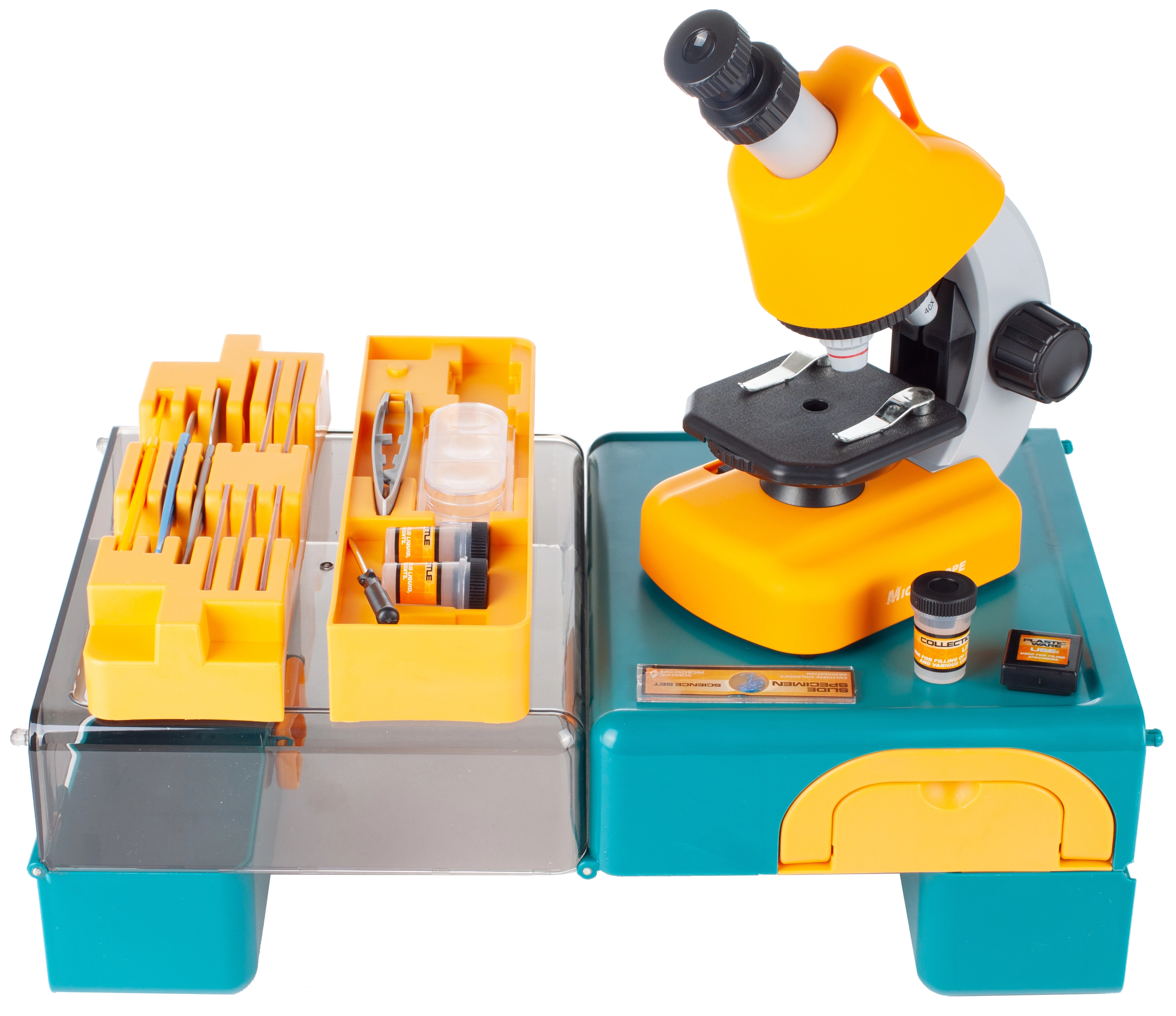 Mikroskop s příslušenstvím v kufříku