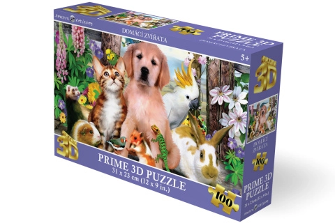 Puzzle 3D - Domácí zvířata