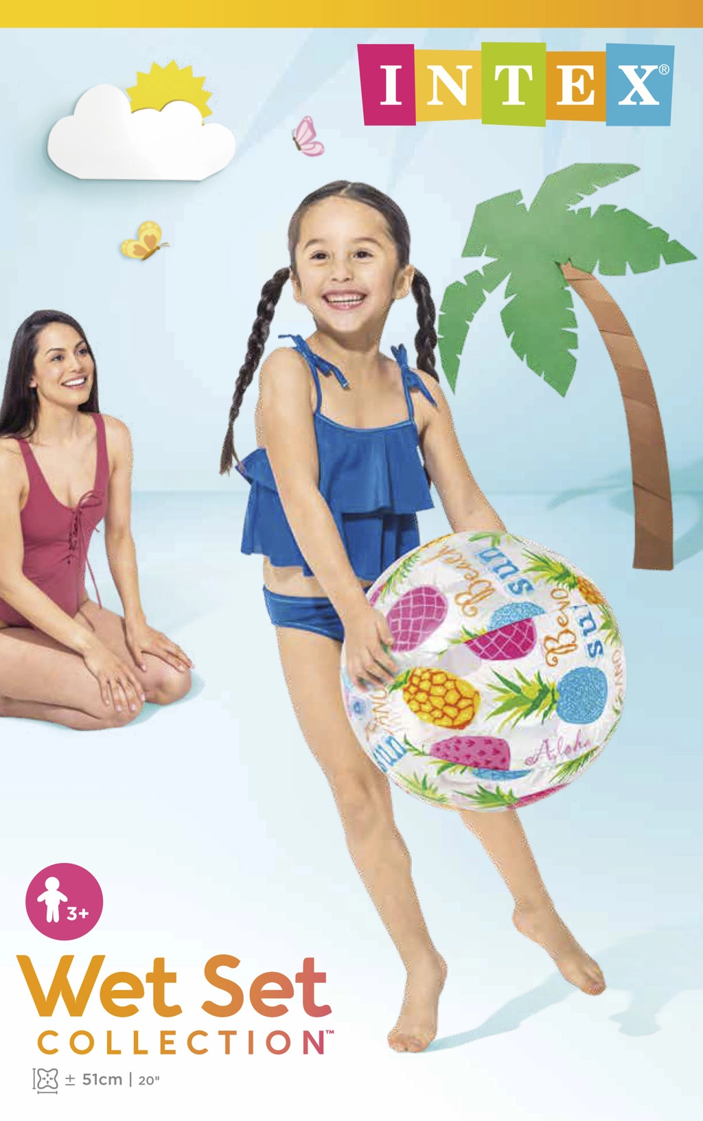 Intex Nafukovací plážový míč 59040 SEA 51 cm