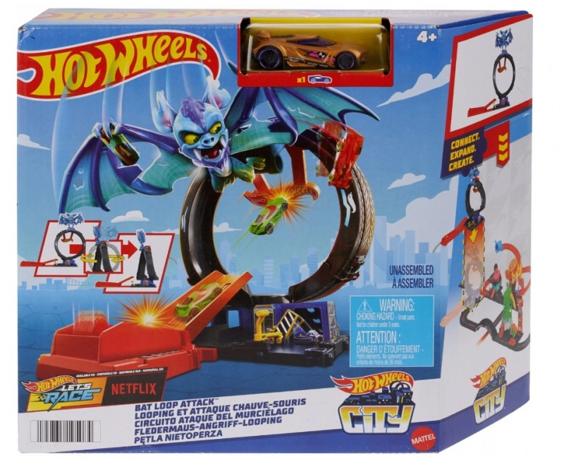 Hot Wheels City Netopýří smyčka Set HTN78
