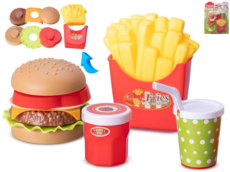 Dětský fastfood hrací set, 11 dílů
