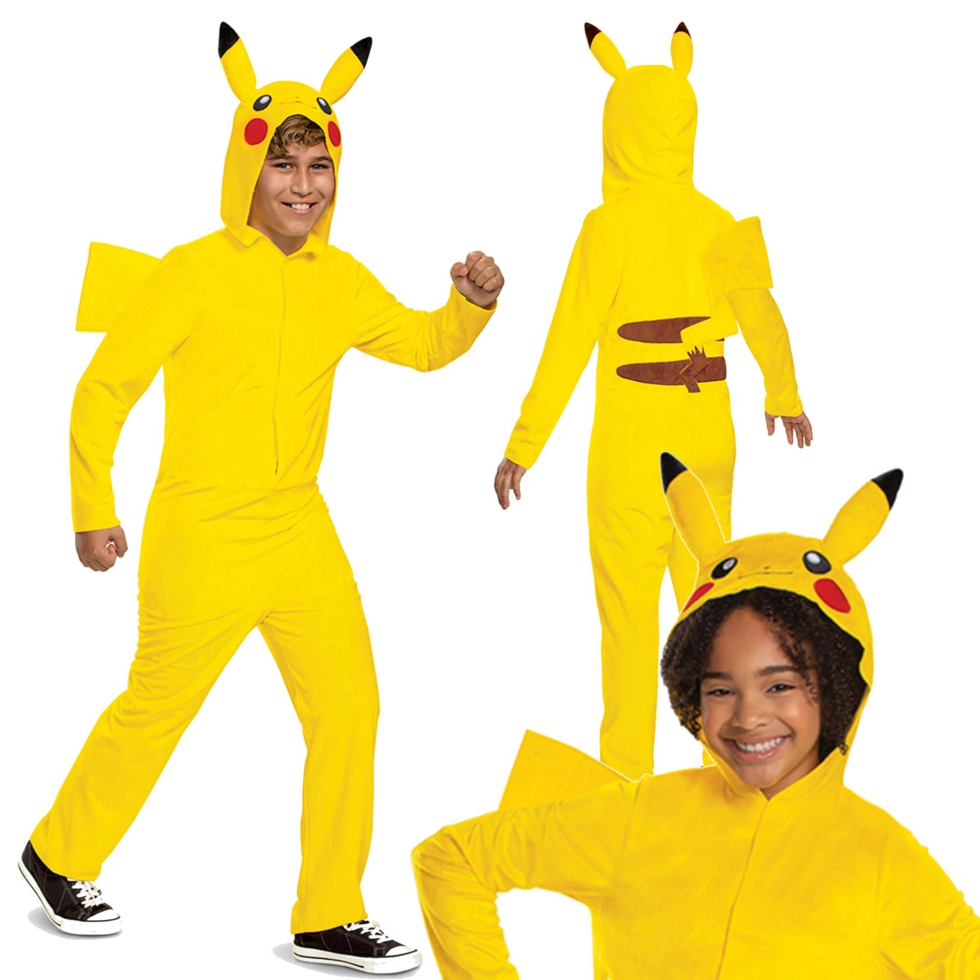 Dětský kostým POKEMON Pikachu kigurumi (10–12 let, 137–149 cm)
