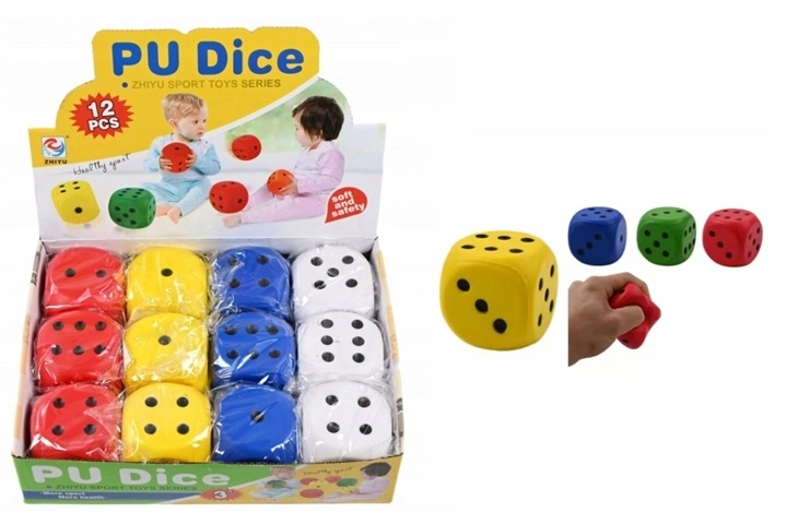 Pěnová kostka 6 cm (12 ks) – displej
