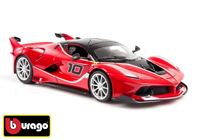 Levně Bburago Ferrari FXX K 1:18 červený model RACE+PLAY