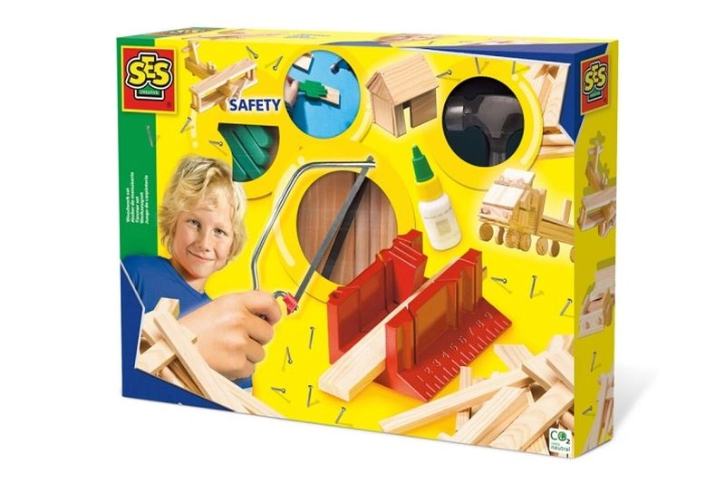 SES Creative dětská sada na práci se dřevem