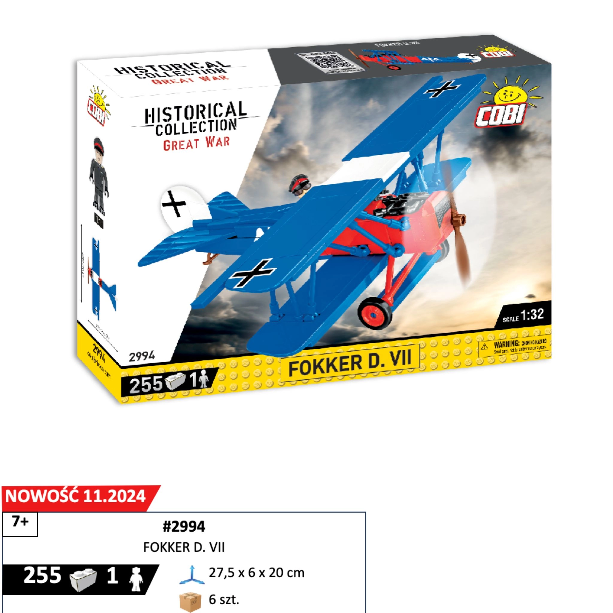 Cobi Great War Fokker D VII