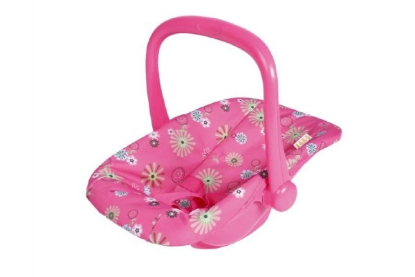 Teddies nosítko/autosedačka s látkovým potahem pro panenky