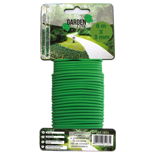 Zahradní vázací drát 3 mm × 6 m, zelený