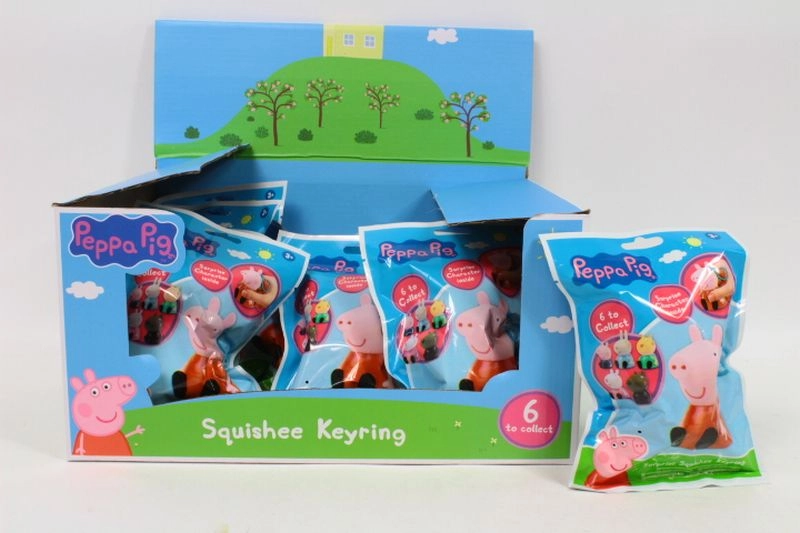 Přívěsek na klíče Prasátko Peppa – měkký antistresový (6 motivů)