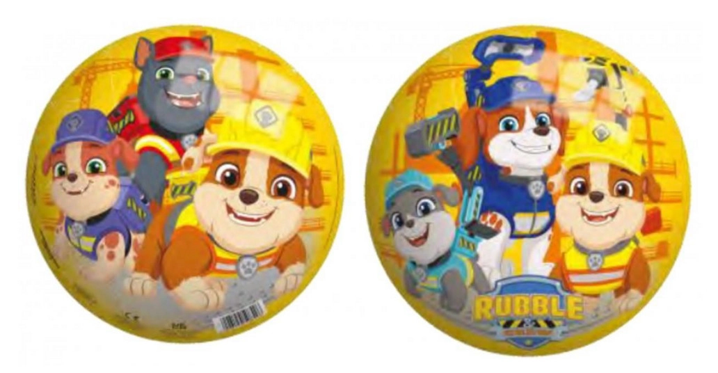 Levně Dětský míč 9" PAW PATROL Rubble – barevný