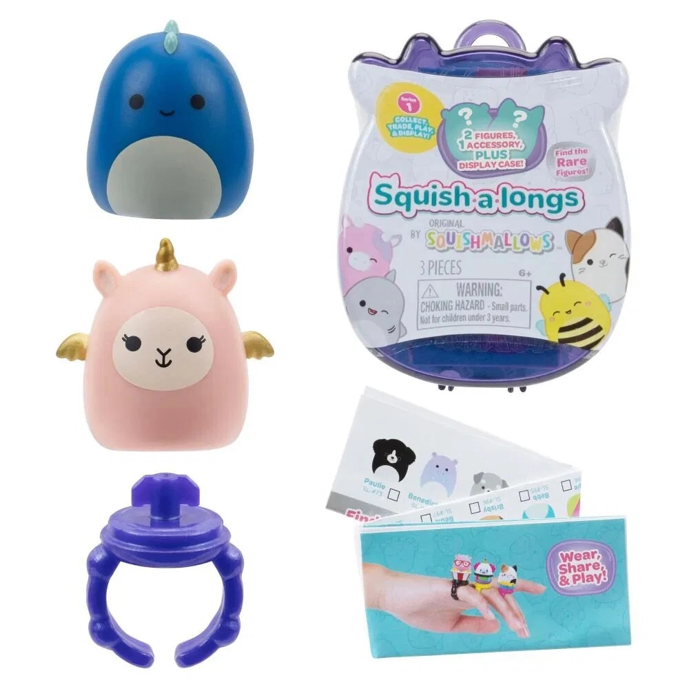 Squishmallows Mini-Squish a Prstýnek Sada