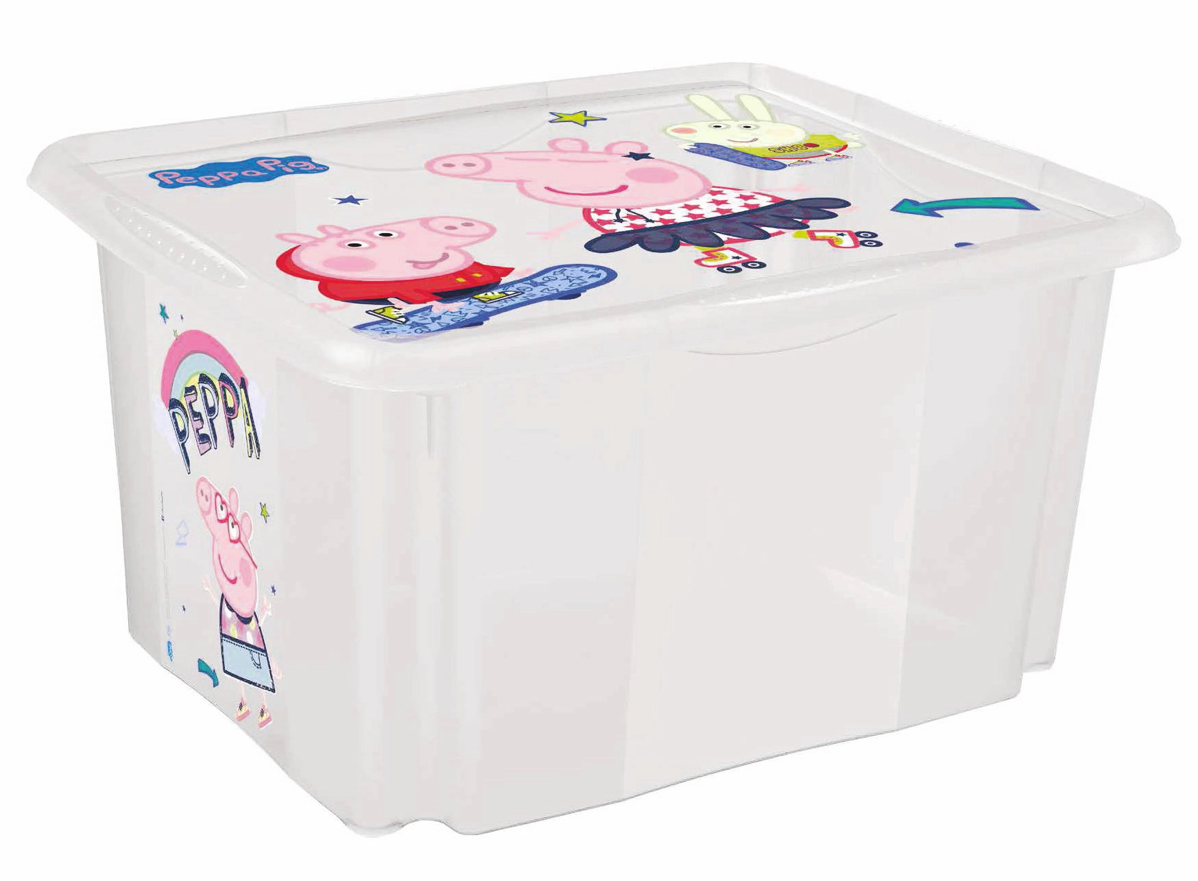 Keeeper Box Prasátko Peppa 24 l transparentní