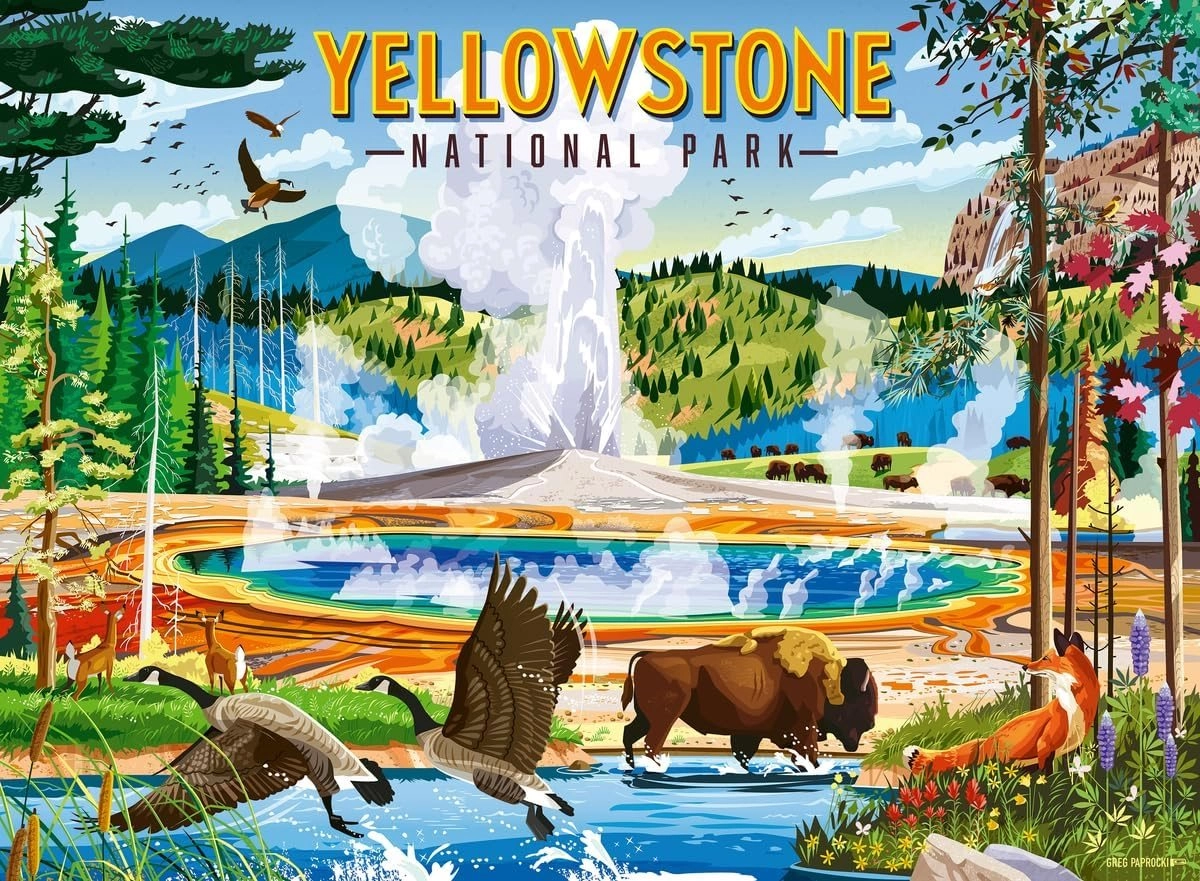 Ravensburger Puzzle Yellowstonský národní park 500 dílků