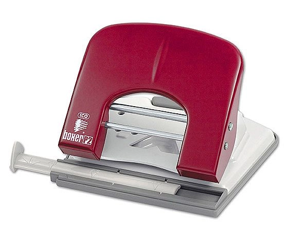 Děrovačka BOXER P2, červená BOXER